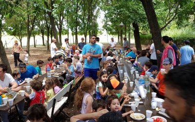Campamento de padres e hijos