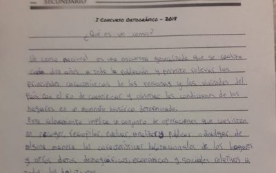 I Concurso de Ortografía en el Secundario