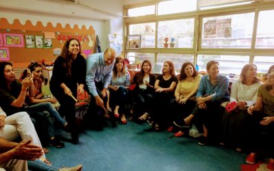 Inaugurando el cierre…