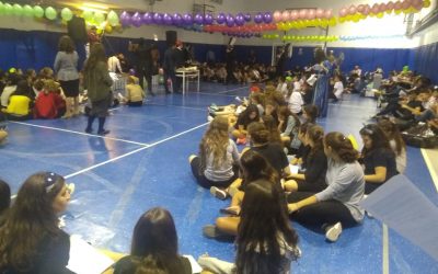 Festejo de Purim en el secundario